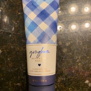 Bath and body works gingham lotion